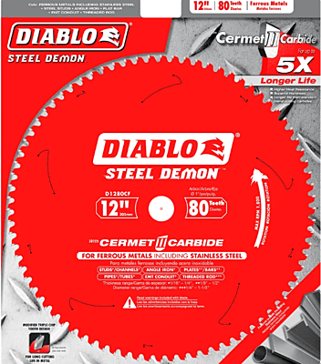 Diablo Steel Cutting Saw Blade For Thin Metal Diablo Steel Cutting Saw Blade For Thin Metal