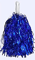 Red/Blue Metallic Spirit Poms Red/Blue Metallic Spirit Poms