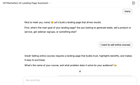 AI Landing Page Assistant AI Landing Page Assistant