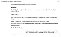 AI Landing Page Assistant AI Landing Page Assistant