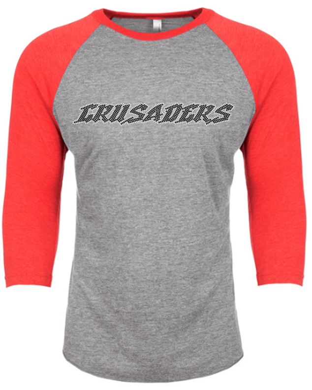 Crusaders Rhinestone Raglan Tee