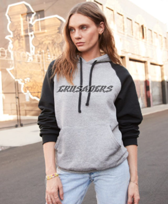 Crusaders Raglan Hoodie Rhinestone