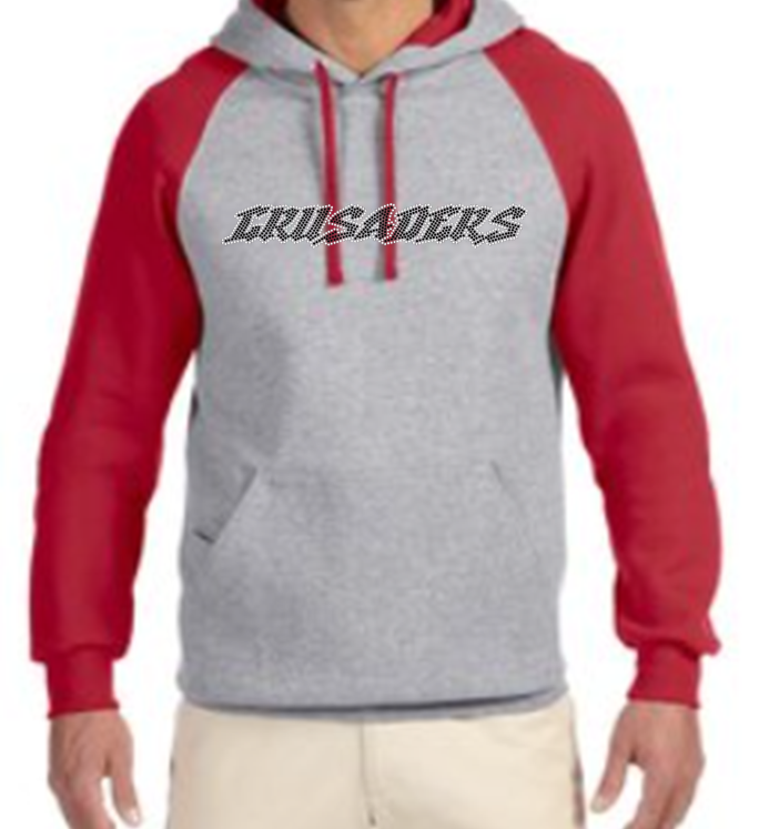 Crusaders Raglan Hoodie Rhinestone Crusaders Raglan Hoodie Rhinestone
