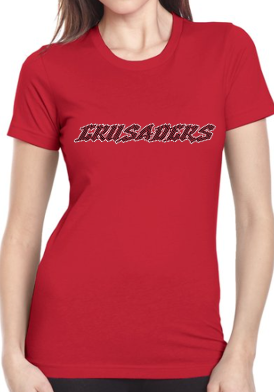 Crusaders Ladies Rhinestone Tee