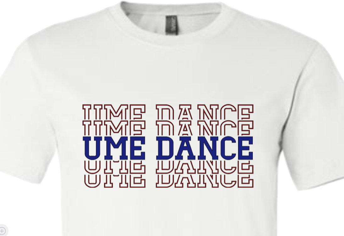UME Dance Stacked Letters Tee