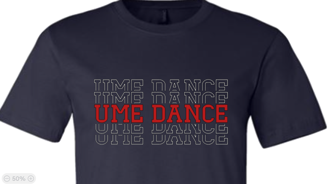 UME Dance Stacked Letters Tee UME Dance Stacked Letters Tee
