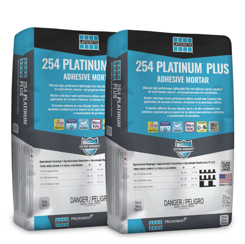 LATICRETE - 254 PLATINUM PLUS WHITE 25LB LATICRETE - 254 PLATINUM PLUS WHITE 25LB