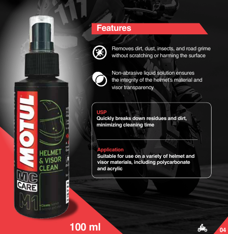 MOTUL M2 HELMET AND VISOR CLEANER 100ML