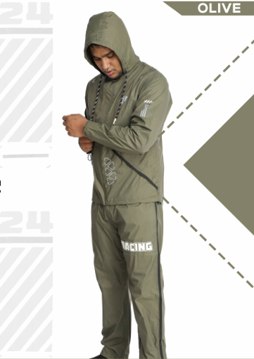 STEELBIRD STORM RIDER RAINSUIT OLIVE XL