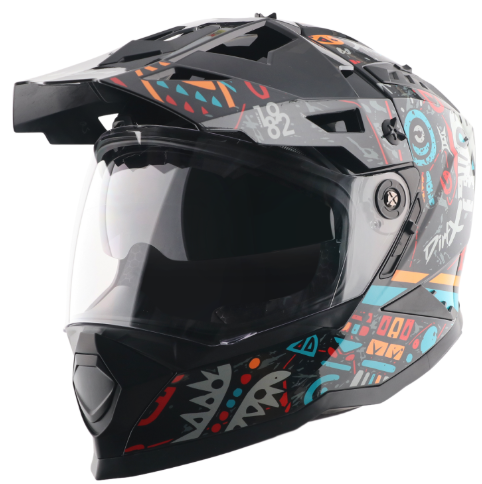 VEGA DIRT-X CHALLENGE BLACK/RED (L)