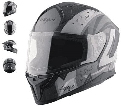 VEGA SONIC DX LEGEND DULL BLACK/GREY C/V (M)