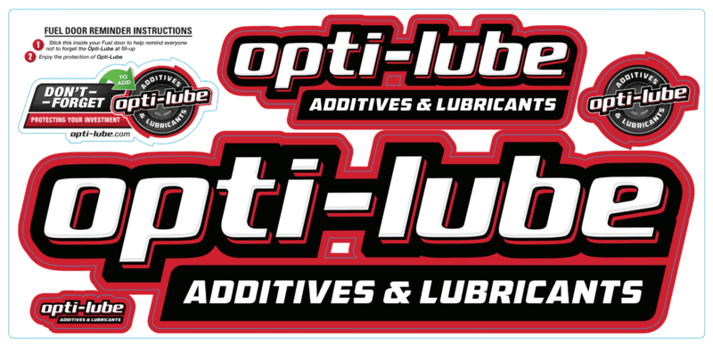 Opti-Lube Sticker Sheet