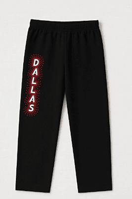 Dallas Open Bottom Sweatpants - CA Dallas