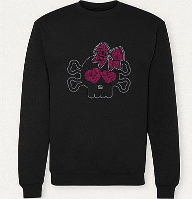 Cheer Skull Sweatshirt