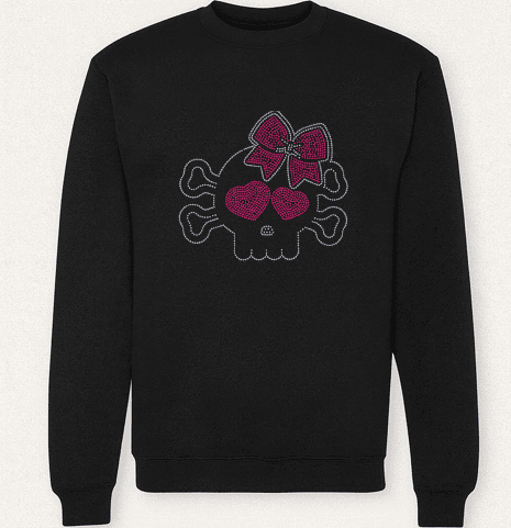 Cheer Skull Sweatshirt