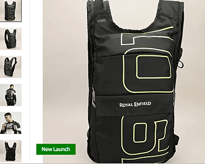 ROYAL ENFIELD WATER TRAIL BAGPACK BLACK