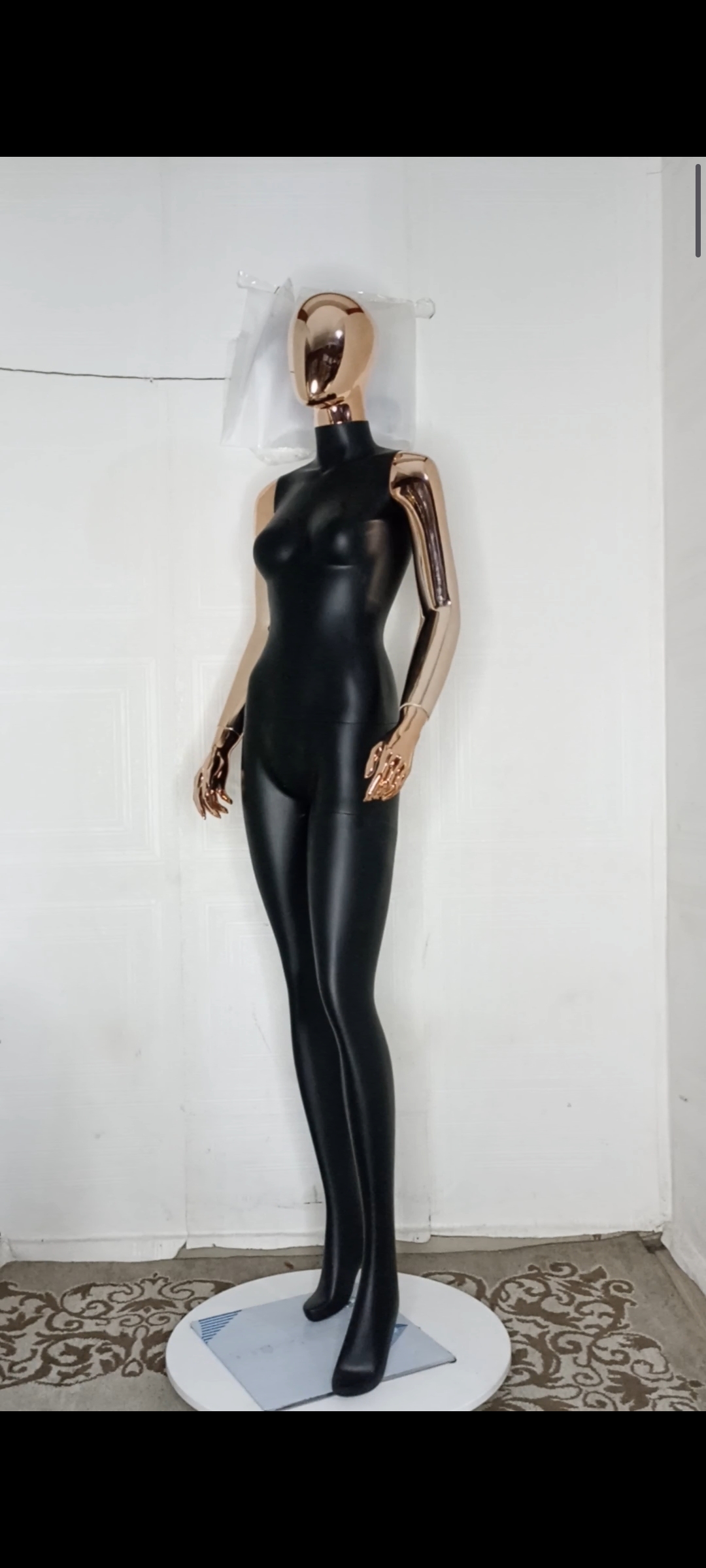 Tall Female Mannequin-2 tones Colour-Full Fibreglass Size 8 Tall Female Mannequin-2 tones Colour-Full Fibreglass Size 8