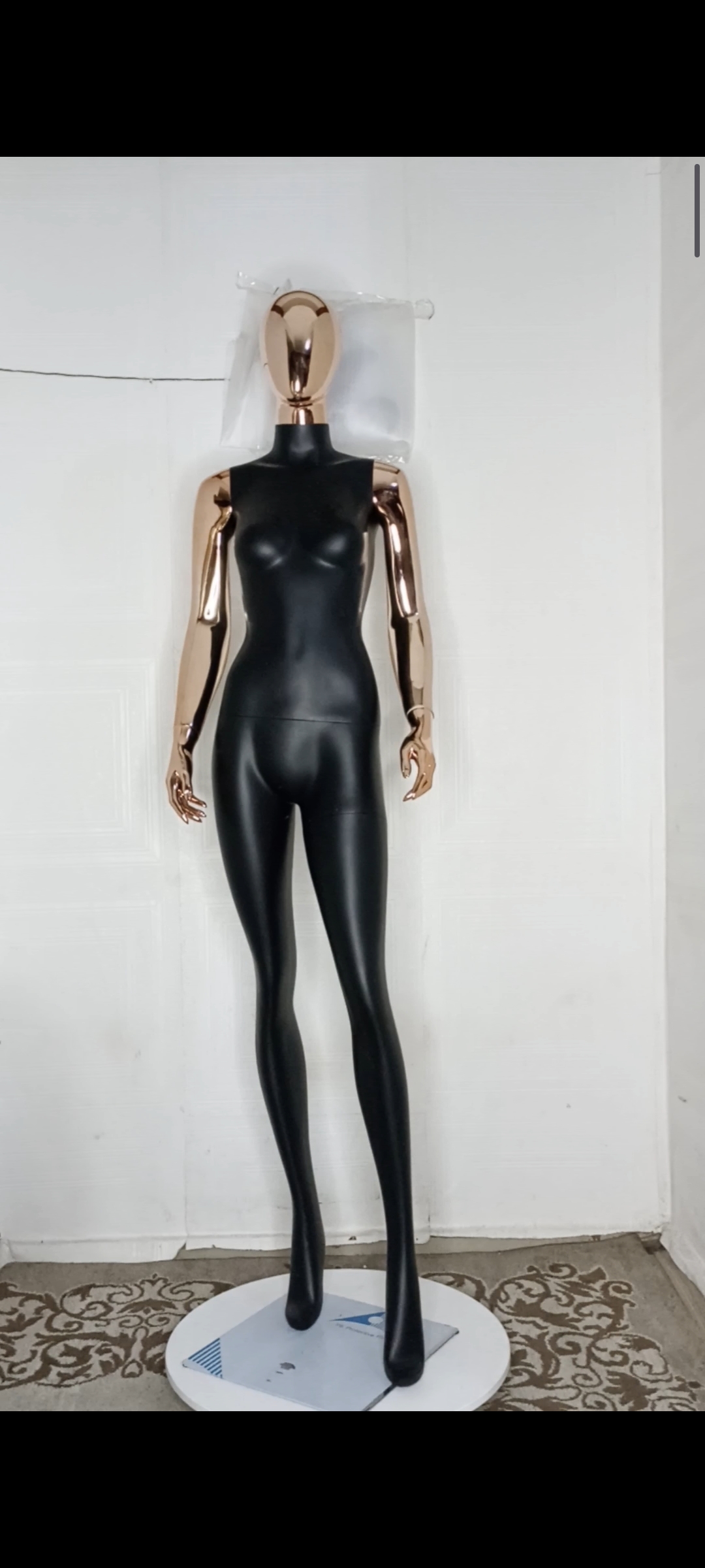 Tall Female Mannequin-2 tones Colour-Full Fibreglass Size 8 Tall Female Mannequin-2 tones Colour-Full Fibreglass Size 8