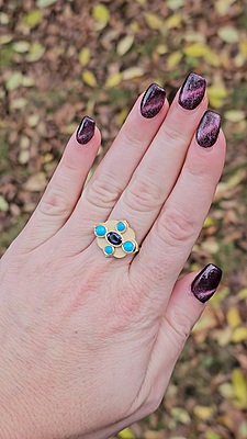 'Trio of Azure' Ring 'Trio of Azure' Ring