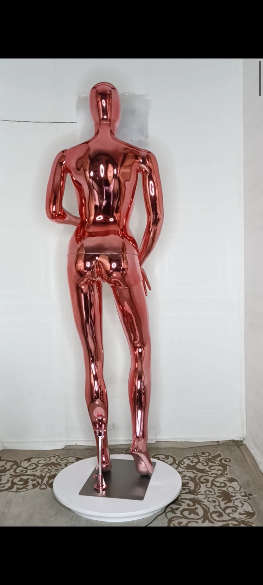 Big Breasts Size 12 Chrome Full Body Female Mannequin Big Breasts Size 12 Chrome Full Body Female Mannequin