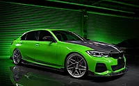 BMW 3 Series G20 Carbon Fiber Side Skirts Under Board | BKSS Style (2019–2022)