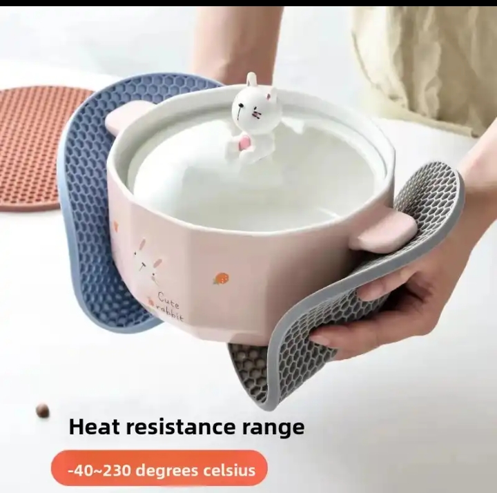 HEAT RESISTANT SILICONE POT MAT POT REST TABLE MAT HEAT RESISTANT SILICONE POT MAT POT REST TABLE MAT