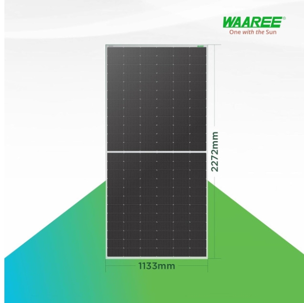 WAAREE 705Wp 144Cells 24 Volts N-Type Framed Dual Glass Bifacial NDCR (Pack of 2)