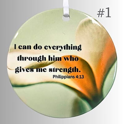 Scriptures - 3 inch Ceramic Orrnament