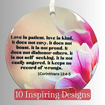 Scriptures - 3 inch Ceramic Orrnament