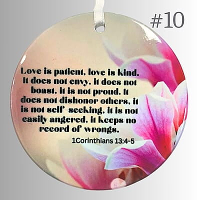 Scriptures - 3 inch Ceramic Orrnament