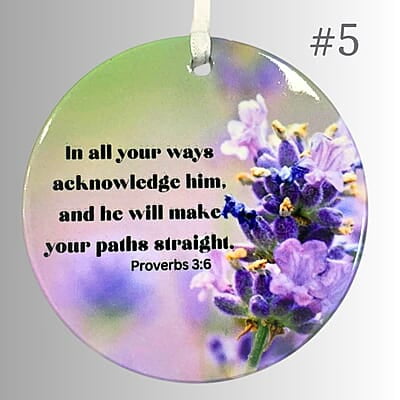 Scriptures - 3 inch Ceramic Orrnament