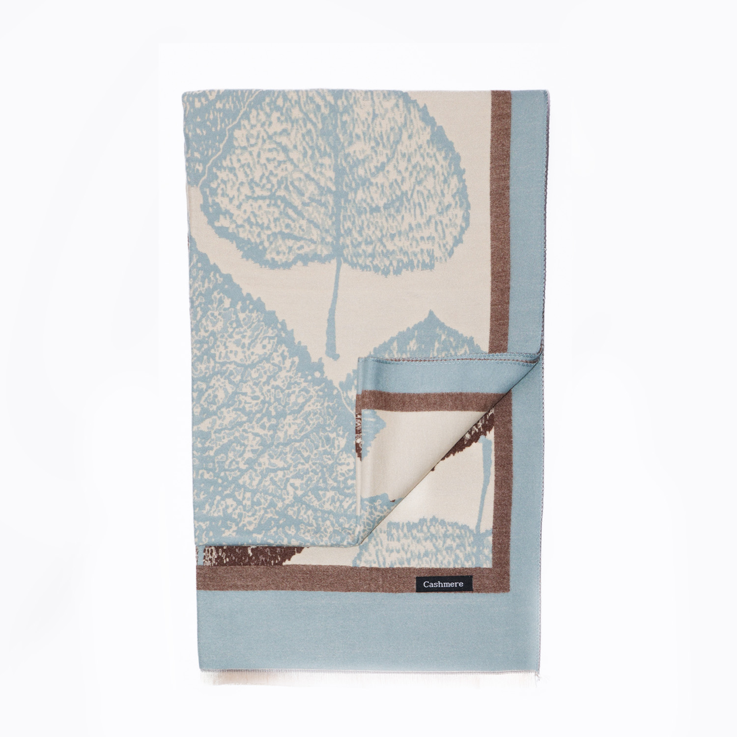 Shawl Cashmere Teal Tree