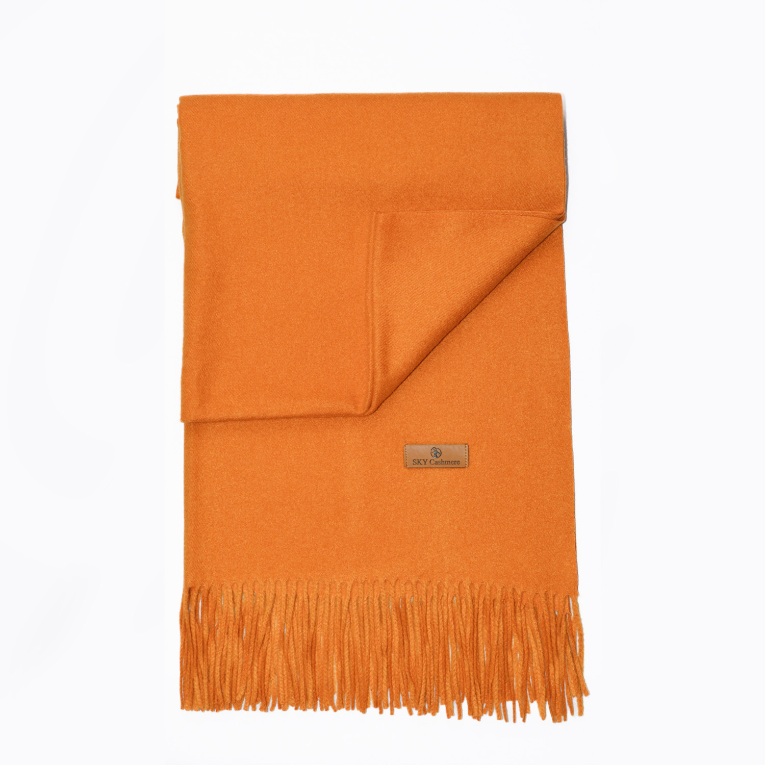 Shawl Orange Plain
