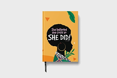 She belived she could do it | Premium Motivational Notebook She belived she could do it | Premium Motivational Notebook