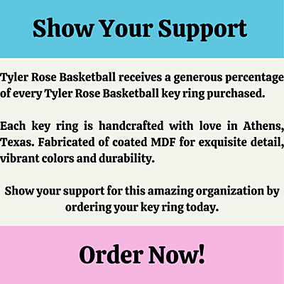2" Round Key Ring – Tyler Rose Special Olympics Basketball Fundraiser made in Athens TX 2" Round Key Ring – Tyler Rose Special Olympics Basketball Fundraiser made in Athens TX