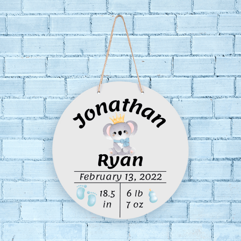 Personalized Baby Announcement Sign
