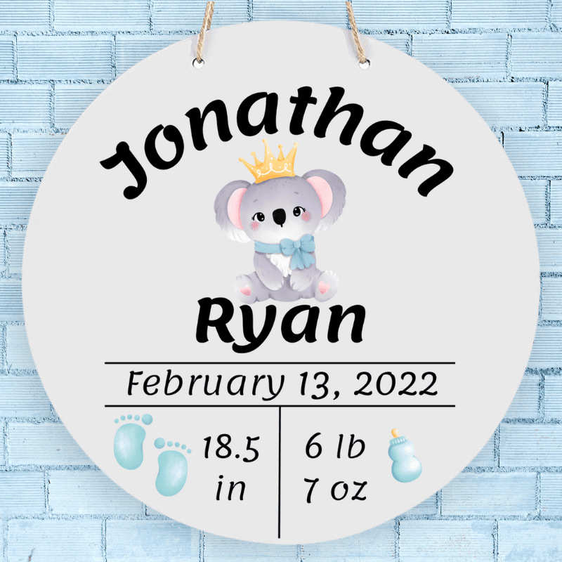 Personalized Baby Announcement Sign