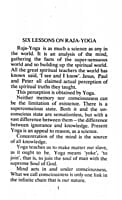 Six lessons on Raja Yoga Six lessons on Raja Yoga