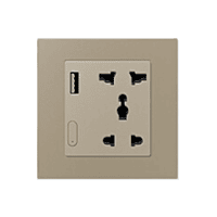 Zigbee Smart Socket With USB- EU - Golden Zigbee Smart Socket With USB- EU - Golden