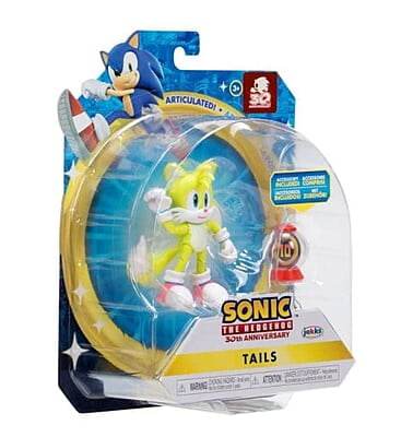 Sonic The Hedgehog 4" Articulated Figure with Accessories 30th Anniversary -