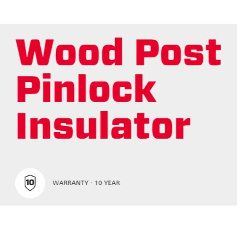 Speedrite Wood Post Pinlock Insulator -  25Pcs