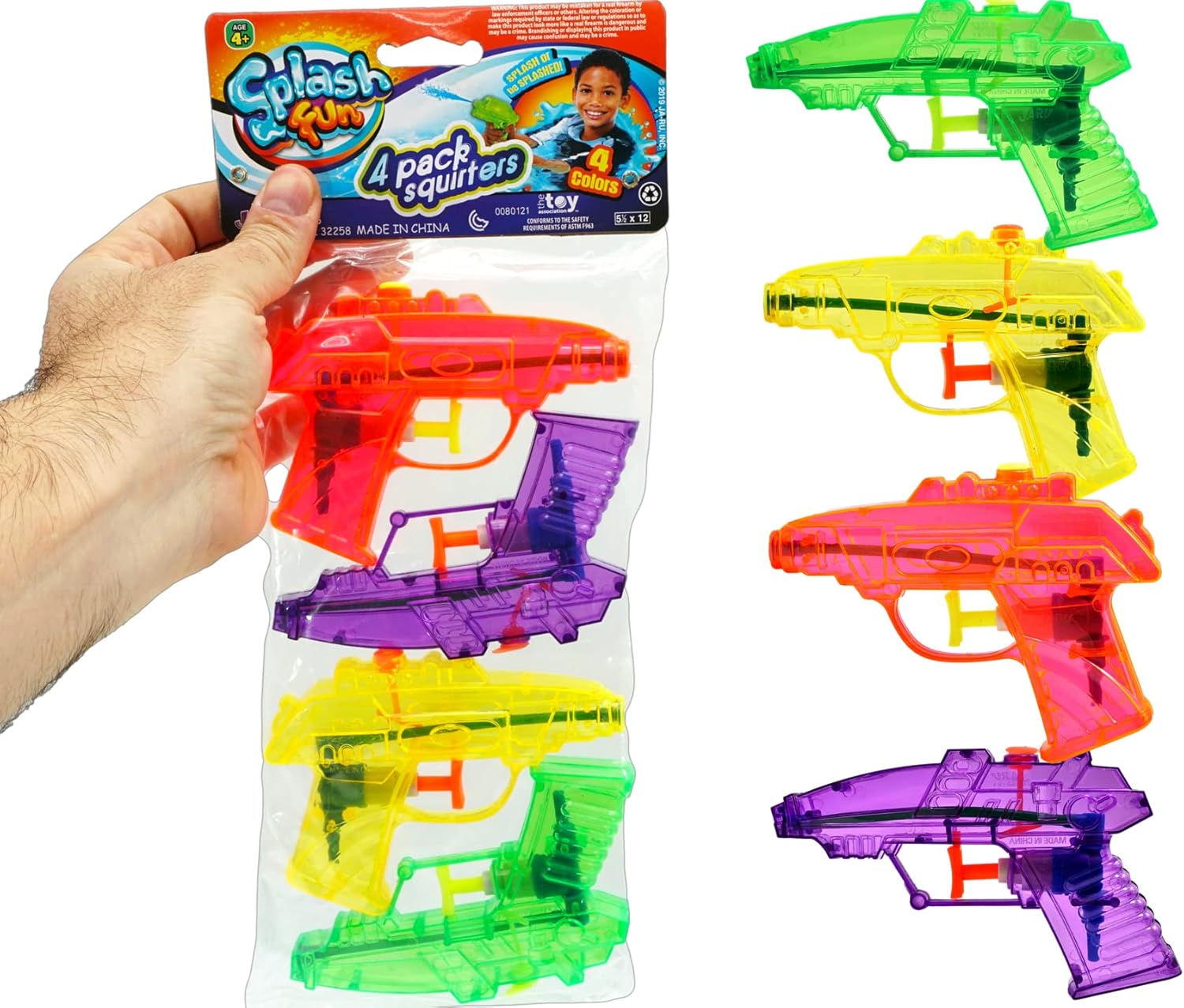 Splash Fun 4-pack Squirter Blaster