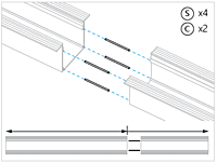 Splice Pins - LONG - For Pocket and TrackTrim - 12 pieces