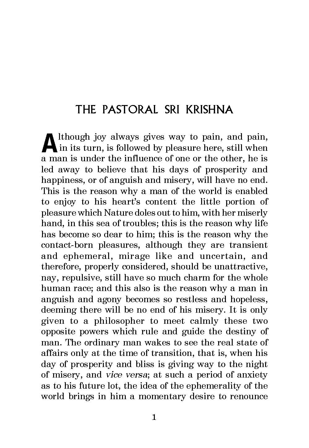 Sri Krishna - Pastoral and King-Maker Sri Krishna - Pastoral and King-Maker