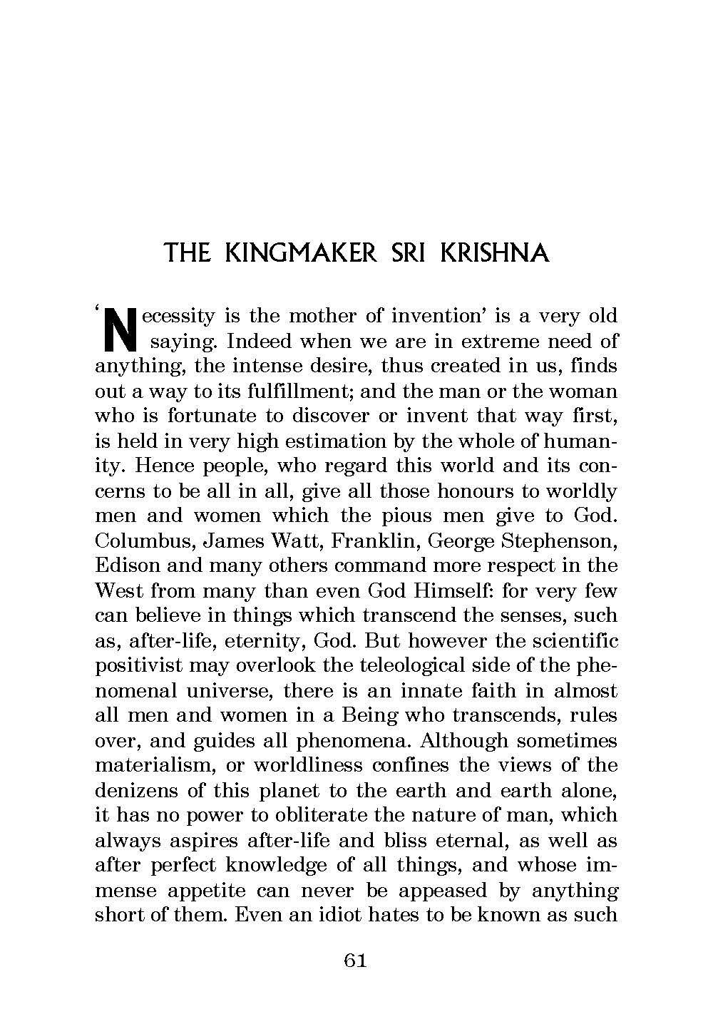 Sri Krishna - Pastoral and King-Maker Sri Krishna - Pastoral and King-Maker