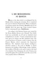 Sri Ramakrishna - The Personification of Gods and Goddesses Sri Ramakrishna - The Personification of Gods and Goddesses