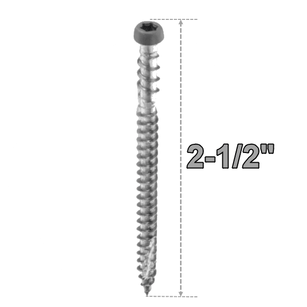 Starborn CAP-TOR #10 Stainless Steel 2-1/2" Screws