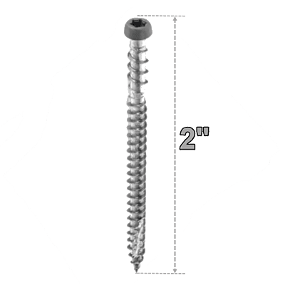 Starborn CAP-TOR #10 Stainless Steel 2" Screws