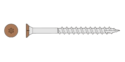Starborn Headcote Flat-Head #10x3" (305 Stainless Steel) Starborn Headcote Flat-Head #10x3" (305 Stainless Steel)