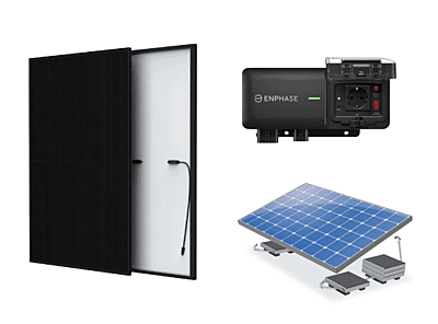 Stekkerpaneel van Trina Solar met Enphase IQ Balcony voor plat dak